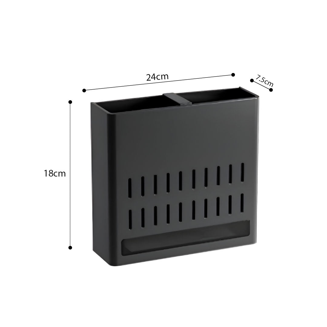 Wall Mounted Kitchen Utensil Rack Spoon Fork Chopstick Storage