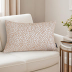 SOGA 2X 35cm Neutral Beige Speckled Pattern Contemporary Throw Pillow