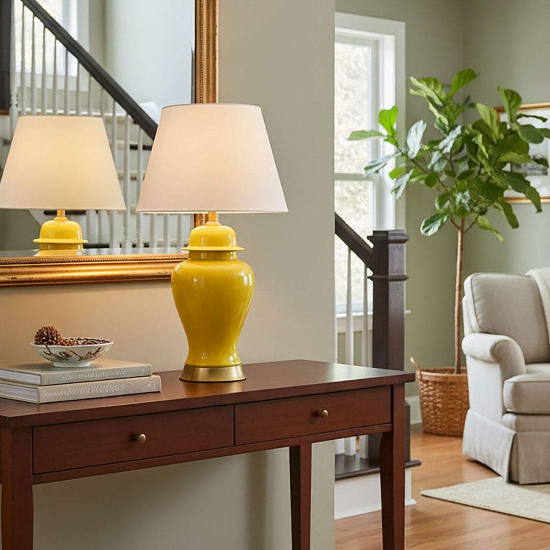 Ceramic Table Lamp Yellow