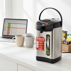 SOGA 2X 3.2L Silver Stainless Steel Electric Thermal Pot Dispenser with 3 Dispensing Modes