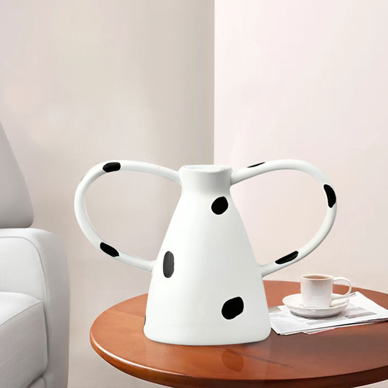 23.5x11cm Ornament Vase with Polka Dot