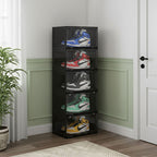 5 Tier Black Shoe Organiser
