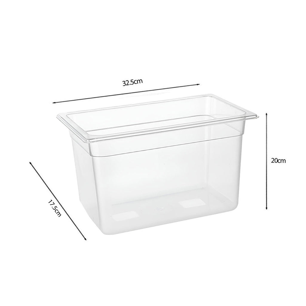 200mm Clear GN Pan 1/3 Food Tray