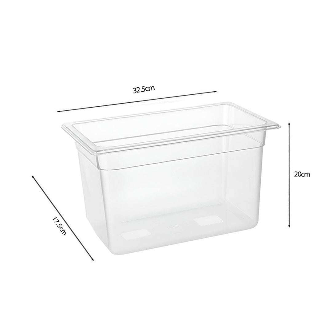200mm Clear GN Pan 1/3 Food Tray
