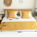 1.8m Bed 3D Arched Bed Banner Vintage Scarf Runner Bedding Tail Pad Flag Set of 3