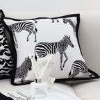 45cm Black and White Light  Luxury Zebra Cushion