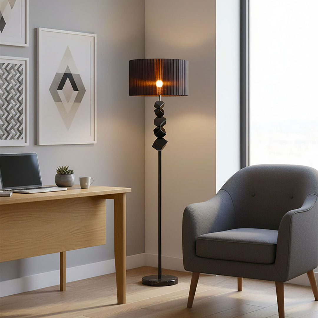 Floor Lamp with Dark Shade