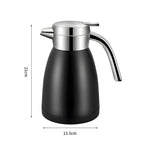1.2L Stainless Steel Water Bottle Black