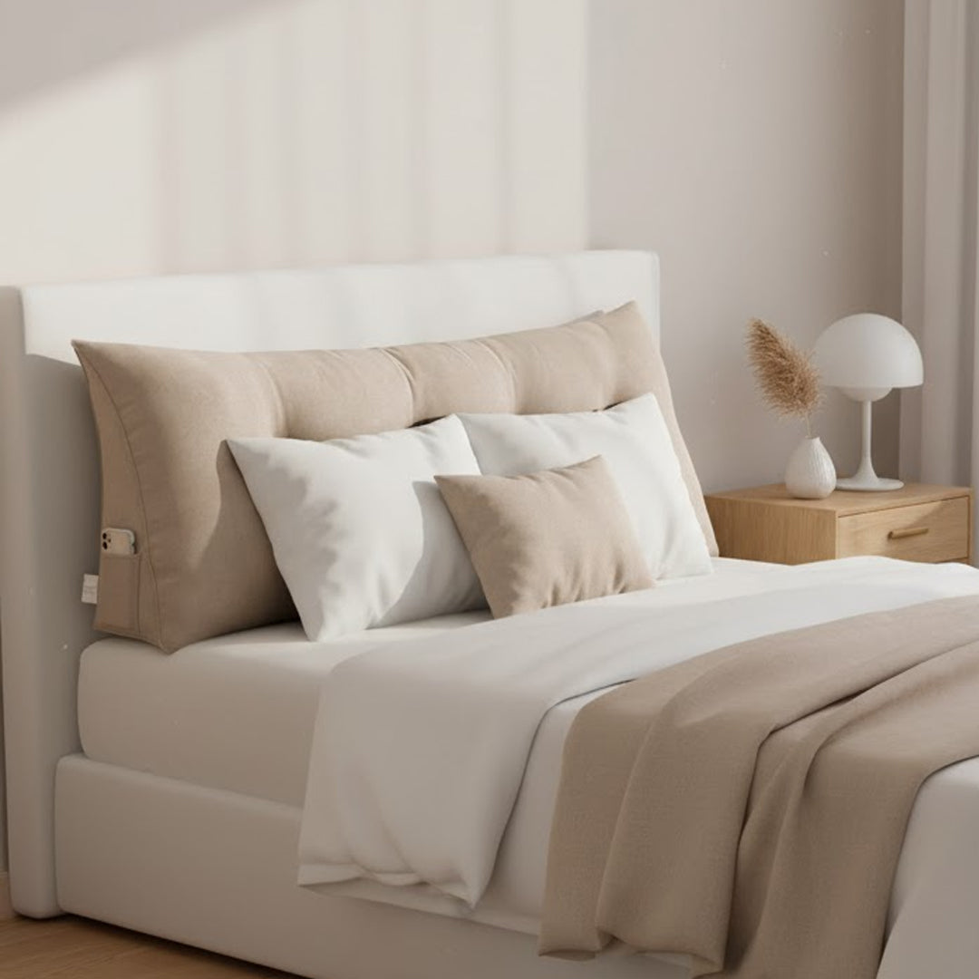 Soga 120cm  Beige Triangular Wedge Bed Pillow