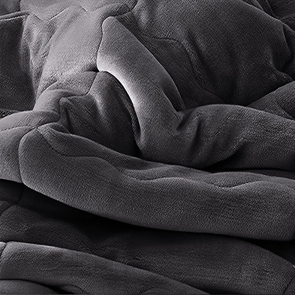 Dark Grey Throw Blanket Warm Cozy