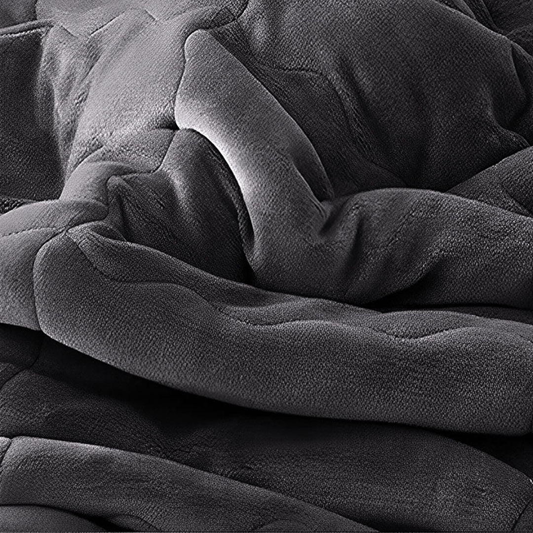 Dark Grey Throw Blanket Warm Cozy