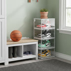 4 Tier Transparent Shoe Organiser
