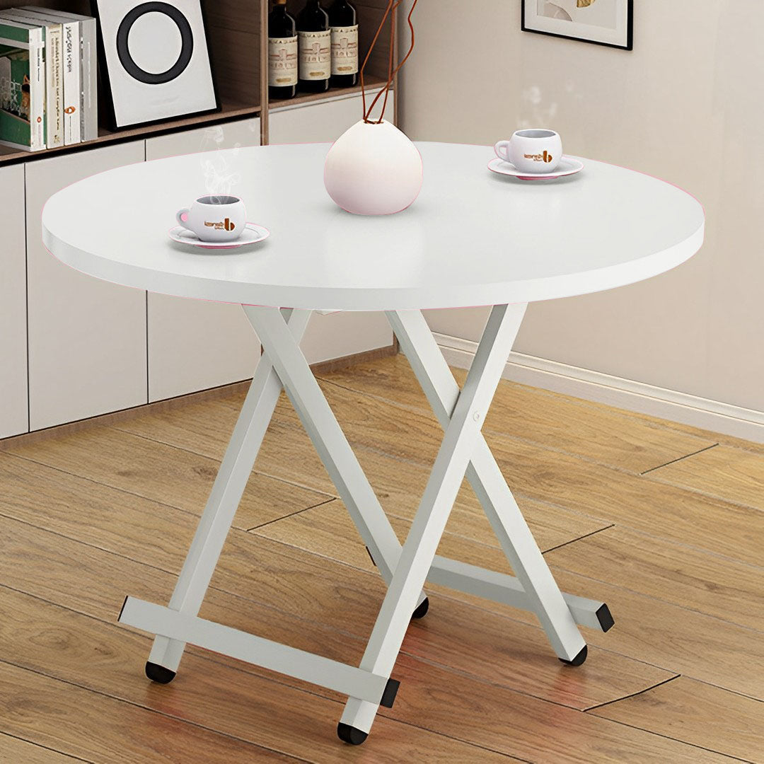 White Round Dining Table