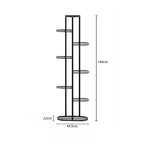 8 Tier Black Metal Plant Rack