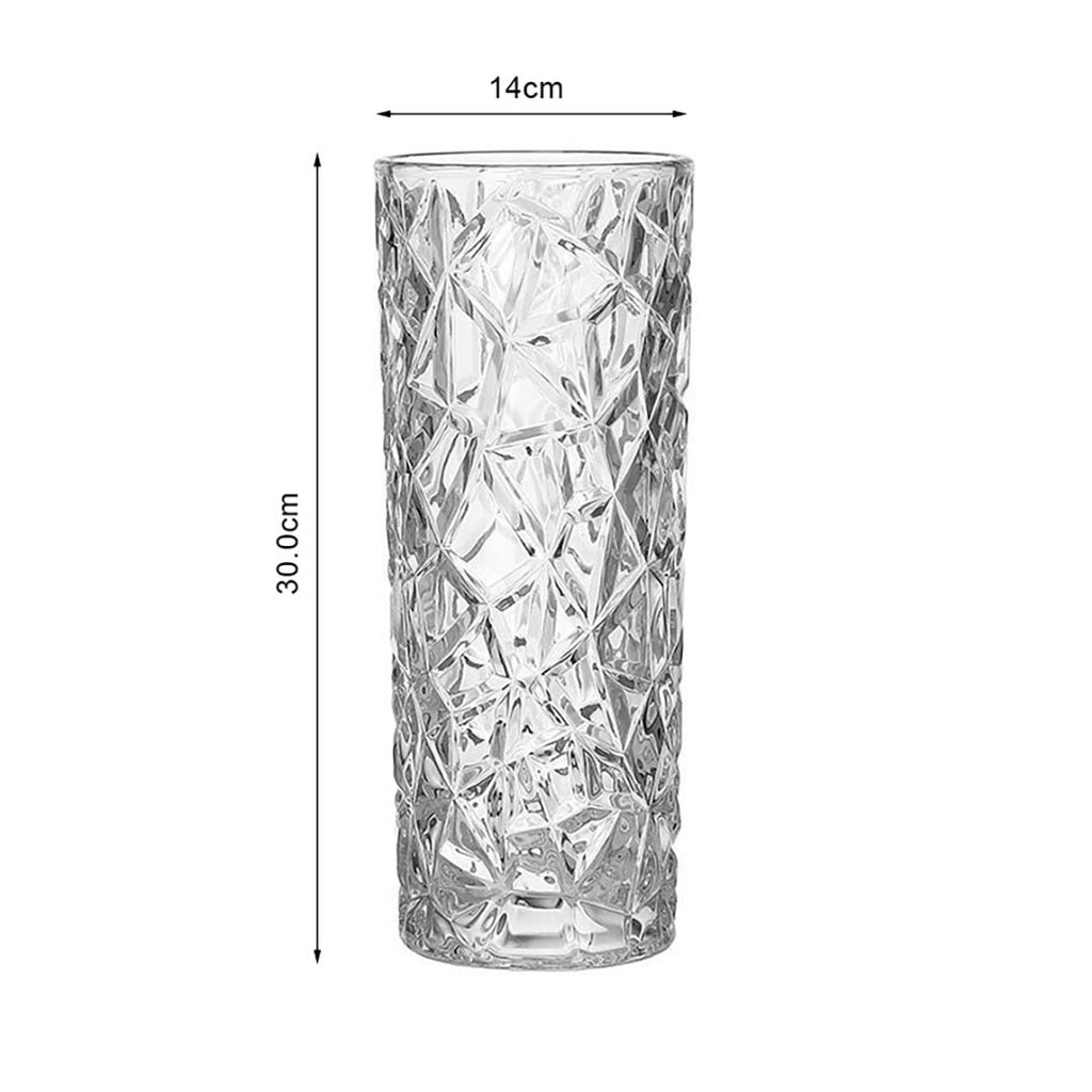 14x30cm Heavy Duty Glass Vase Crystal Clear