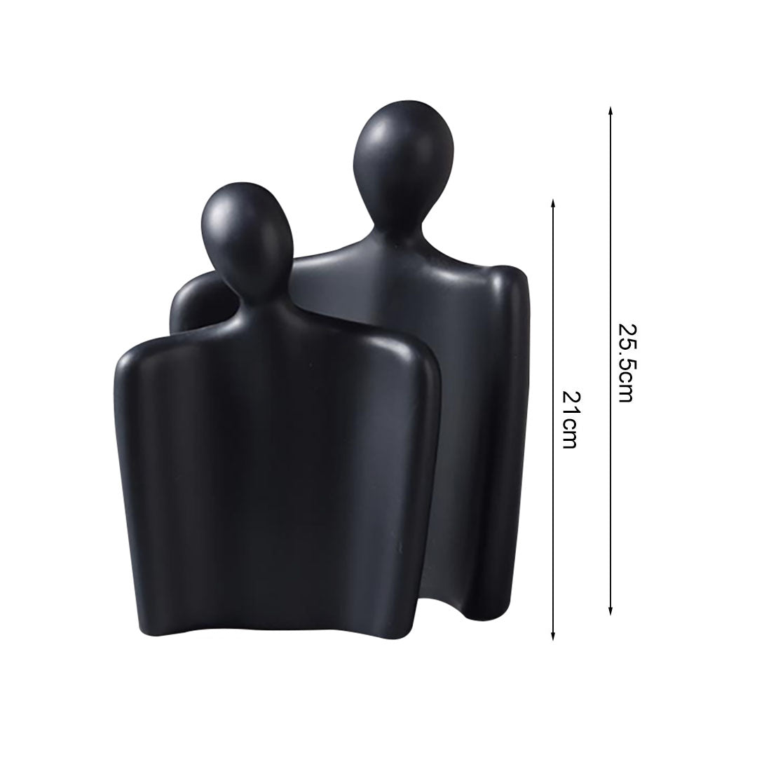 Ornament Set of 2 Abstract Human Figurine Sculptures