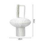20x30cm Ornament Contemporary White Ceramic Vase