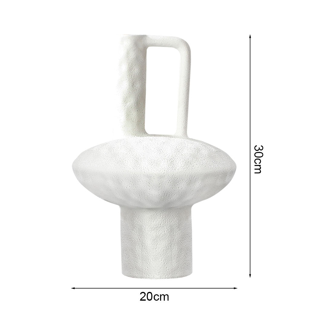 20x30cm Ornament Contemporary White Ceramic Vase