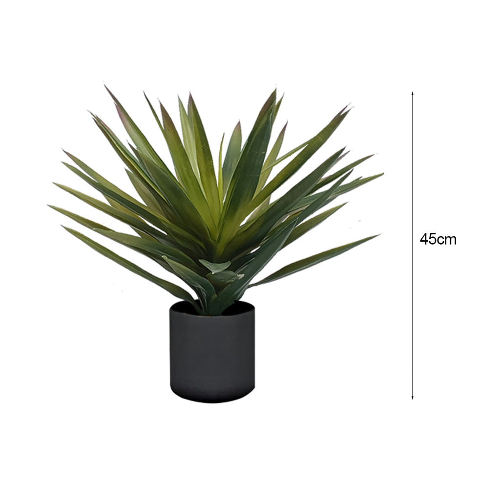 SOGA 45cm Yucca Plant Giant Palm Lily Artificial Plant Tabletop Home Accent Decor