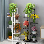 8 Tier White Metal Plant Rack