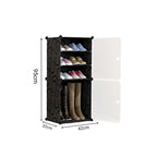 4 Tier Shoe Rack Organizer Sneaker Footwear Storage