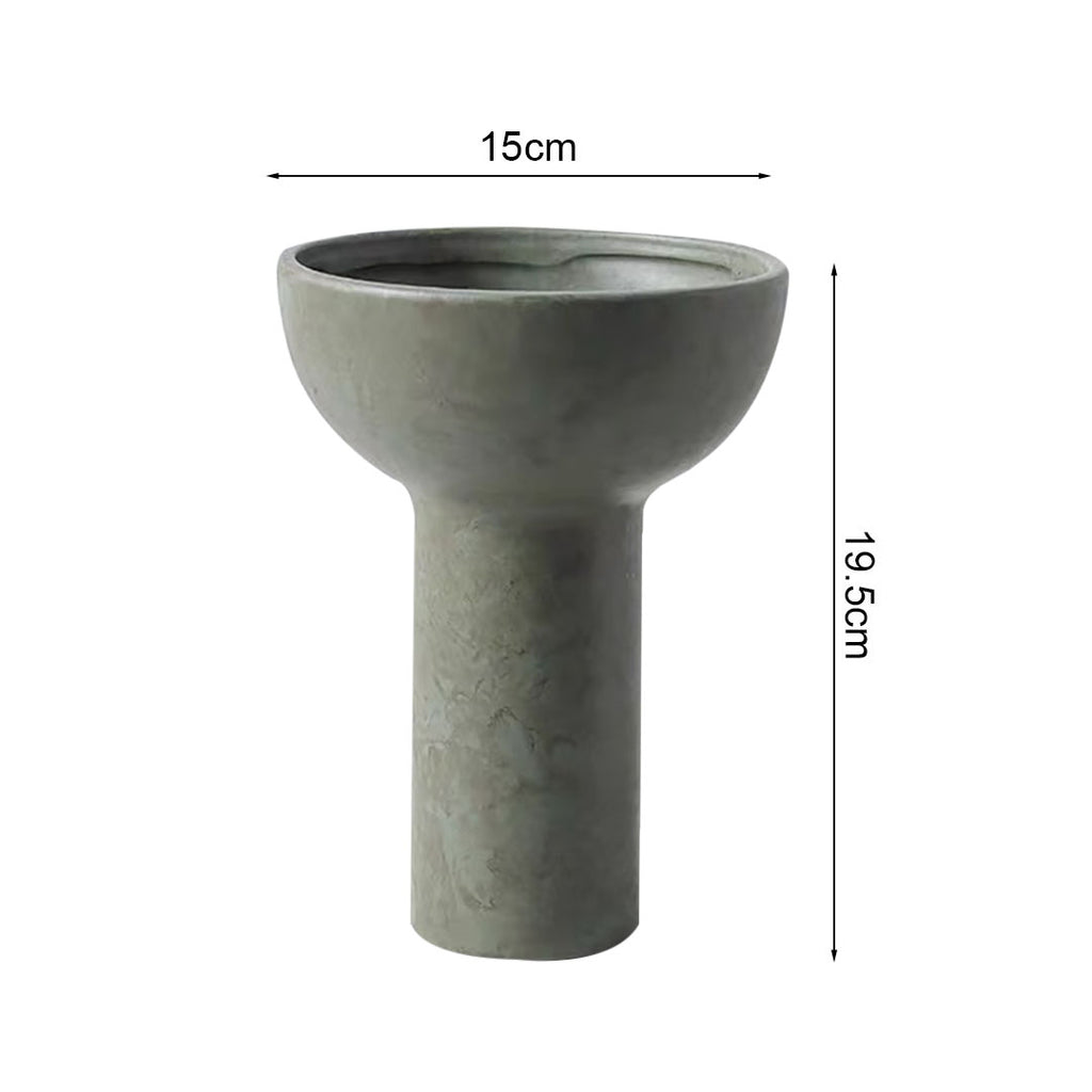 15x19.5cm Ornament Black Versatile Ceramic Vase
