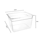 200mm Clear GN Pan 1/2 Food Tray