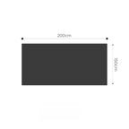 SOGA 150x200cm Throw Blanket Smoke Gray Premium Milk Velvet