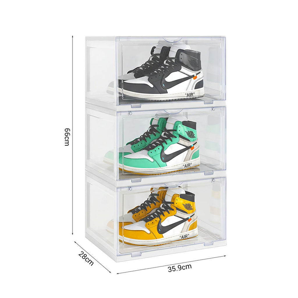 3 Tier Transparent Shoe Organiser