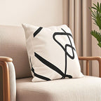 SOGA 2X 45cm Square Modern Minimalist Black Letter Print Throw Pillow