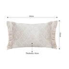 SOGA 35cm Natural Woven Fringe Throw Pillows