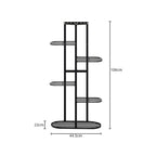 6 Tier Black Metal Plant Rack