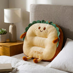 Smiley Face Toast Bread Cushion