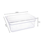 150mm Clear GN Pan 1/2 Food Tray with Lid