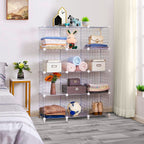 White Portable 12-Cube 3 Column Storage Organiser