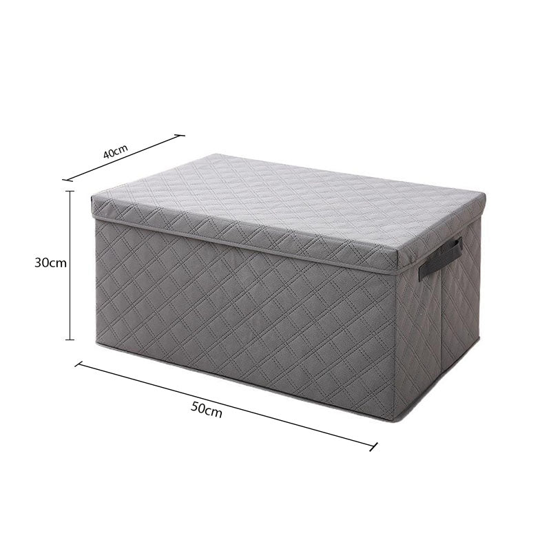 Large Grey Non-Woven Diamond Quilt Grid