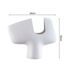 44x35cm Ornament Modern Curved Decorative Vase