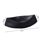 SOGA 37x12.5cm Ornament boat shaped plate ceramic food decoration