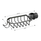 Dark Grey Single Kitchen Sink Faucet Organiser