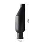 14x52cm  Ornament Black Modern Minimalist Vase