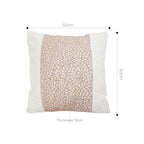 SOGA 2X 50cm Modern Beige Block Textured Decorative Throw Pillow