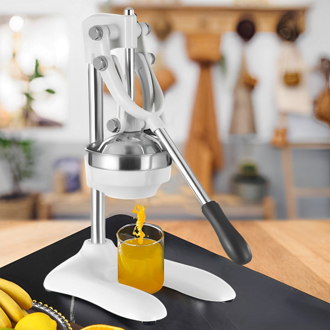 Stainless Steel Manual Juicer White