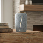 SOGA 30x19cm Grey Medium Ceramic Flower Vase Elegant Living Room Home Decor