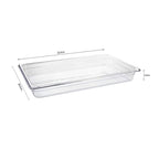 65mm Clear GN Pan 1/2 Food Tray