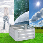 60cm Square Galvanized Raised Garden Bed Silver