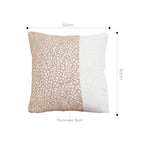 SOGA 2X 50cm Contemporary Beige Two-Tone Block Design Throw Pillow