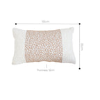 SOGA 2X 35cm Modern Beige Block Textured Decorative Throw Pillow