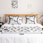 1.8m Bed Light Luxury Zebra Vintage Bed Scarf Runner Bedding Tail Pad Flag For Home Hotel Set of 3