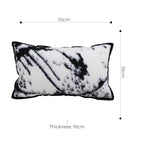 35cm Throw Pillow  Black and White Leopard Thick Premium Polyester Fiber