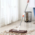 80x12 Coffee Microfiber Flat Mop Floor Cleaning Pads Rotating Dust Remover